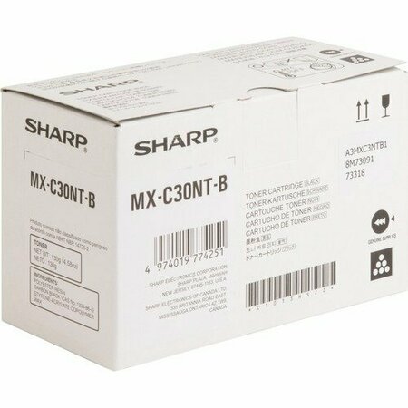 SHARP ELECTRONICS CRTDG, LSR, MXC300, BK, 6K SHRMXC30NTB